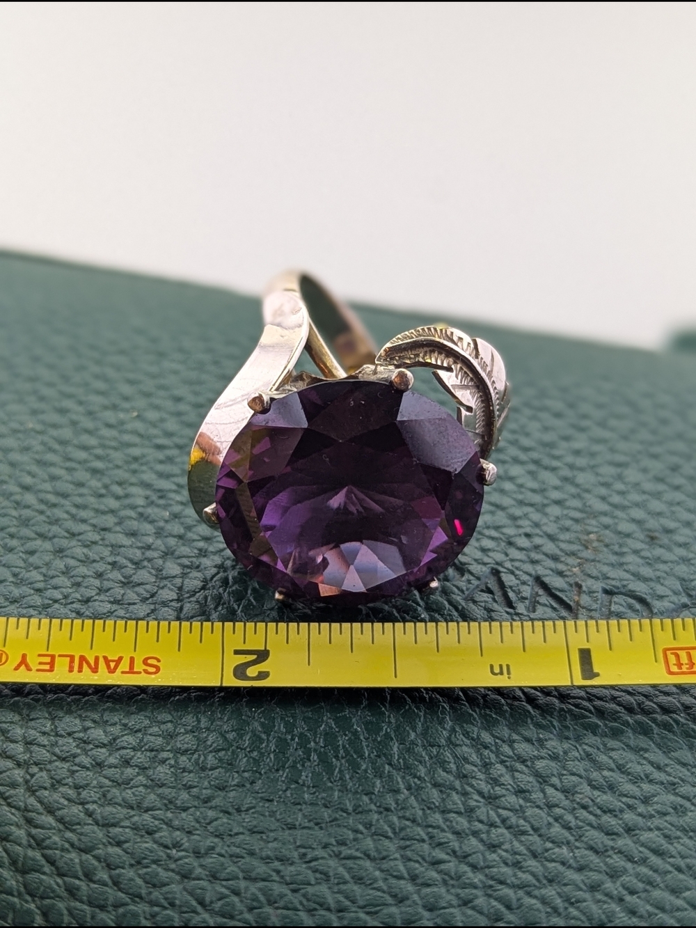 ✨ Vintage 10K Yellow Gold Alexandrite Cocktail Ring – Size 6.75 – ✨ - Picture 8 of 10